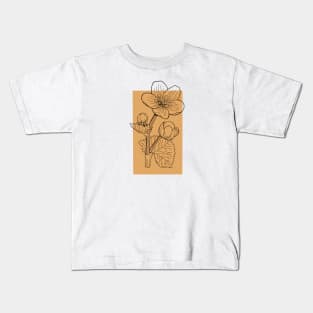 Marsh Marigold Color Block Kids T-Shirt